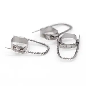 Bretelles molaires dentaires orthodontiques bandes et boucle de maintien d'espace préformé 4 pièces/kit - Product Image 1