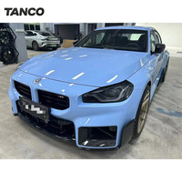 Paket Lengkap Spoiler, Diffuser, Side Skirt, Lip Splitter, dan Cover Spion Serat Karbon Kering Prepreg Forged Twill untuk BMW M2 G87
