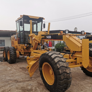 Niveleuse de moteur d'occasion CAT 140H 100% America Original en bon état Caterpillar 140K 140H Machine de construction de routes - Product Image 1