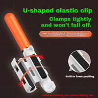 Clip lumineux pour la pointe de canne à pêche de nuit, indicateur de morsure LED sensible avec clochettes