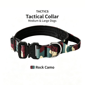 Collier tactique pour chien en nylon robuste avec poignée, réglable, anti-traction, pour chiens de taille moyenne à grande, pour l'entraînement et la promenade, OEM ODM - Product Image 1