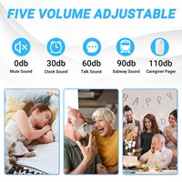 Système d'appel sans fil Daytech VP02 pour soignants, bouton longue portée, étanche, pour situations d'urgence personnelles