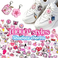 Offre Spéciale – Vente Directe Usine – Breloques PVC Rose Mignonnes et Variées pour Lacets, Bijoux Cadeaux pour Femmes et Enfants