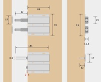 Loquet de porte magnétique à fermeture douce et silencieuse, ouverture par pression, loquet de placard insonorisé pour chambre et bureau