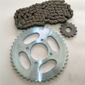 Kit de pignons de moto au meilleur <span class=keywords><strong>prix</strong></span> HJ125K-2 <span class=keywords><strong>Suzuki</strong></span> Avant 14T Arrière 43T Chaîne 428/428H Pas de 12,7 mm - Product Image 1
