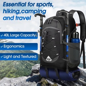Mochila <span class=keywords><strong>de</strong></span> Trekking Plegable con Logotipo Personalizado, <span class=keywords><strong>40</strong></span> <span class=keywords><strong>Litros</strong></span>, Ligera, Portátil, Impermeable, con Cierre <span class=keywords><strong>de</strong></span> Cremallera <span class=keywords><strong>de</strong></span> Poliéster, para Senderismo, Camping y Actividades al Aire Libre - Product Image 6