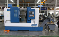 Tour CNC horizontal à banc incliné TCK56, robuste, commande Fanuc, haute précision 0,003 mm, 2 axes, pour grandes pièces