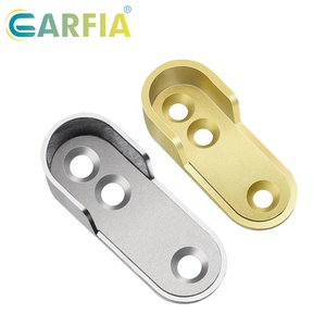 Soportes de Extremo para Barra de Armario Ovalada <span class=keywords><strong>Garfia</strong></span>, Soportes para Barra de Armario, Enchufe para Riel, Aleación de Zinc - Product Image 2