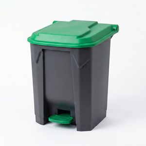 Cubo de Basura Rectangular de Plástico con Pedal, para Interiores, con Tapa, para Cocina, Hogar, Comercial, de Gran Capacidad - Product Image 3
