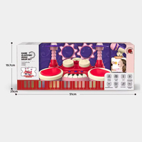 Educational Game Electronic Drum Keyboard Musical Instruments Toy Piano With Microphone for Kids With Light Music