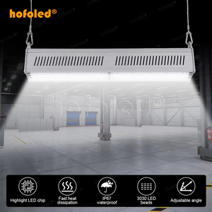 Éclairage linéaire UFO de type High Bay 200W pour usage industriel IP67, résistant à l'eau, pour entrepôts, magasins d'alimentation, 150lm/w, 250W, 200W, 400W, éclairage Troffer - Product Image 2
