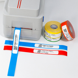 전문 사용자 정의 여러 색상 열 종이 팔찌 부드러운 소재 의료 열 팔찌 인쇄 열 팔찌 - Product Image 2