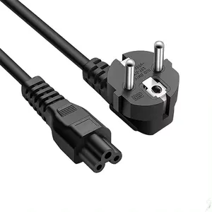 Giá Bán buôn giá rẻ AC PC Power Extension Cable với cắm 2 Pin EU Dây nguồn máy tính xách tay