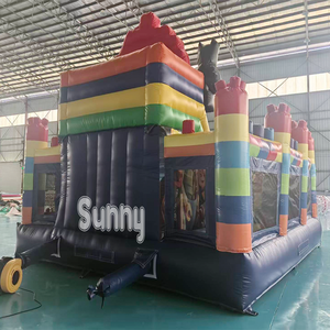 Château gonflable <span class=keywords><strong>Spiderman</strong></span> avec toboggan, combo gonflable super-héros, château gonflable unisexe avec toboggan, structure gonflable Moonwalk - Product Image 5