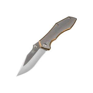 มีดพับคุณภาพสูงแบบกำหนดเอง OEM <span class=keywords><strong>Sanrenmu</strong></span> 7030LUC-SC ไทเทเนียมแข็งแรง ไม่มีใบมีดแบบตายตัว สำหรับกิจกรรมกลางแจ้ง ดาบเหล็กดามัสกัส พกพาสะดวก - Product Image 2