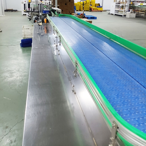Vitesse réglable nouvelle bouteille alimentaire personnalisée convoyeur à chaîne à bande en treillis métallique en plastique avec matériau en caoutchouc - Product Image 2
