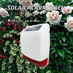 Solar Powered <strong>GSM</strong> Wireless Motion Sensor Strobe Siren Anti-Theft Burglar <strong>Alarm</strong> <strong>System</strong> Metal Construction 100-200m Detection - Product Image 6