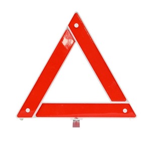 Señal de Advertencia Triangular Jianyan de Alta Intensidad Reflectante para Montaje en Suelo para Seguridad Vehicular - Product Image 1