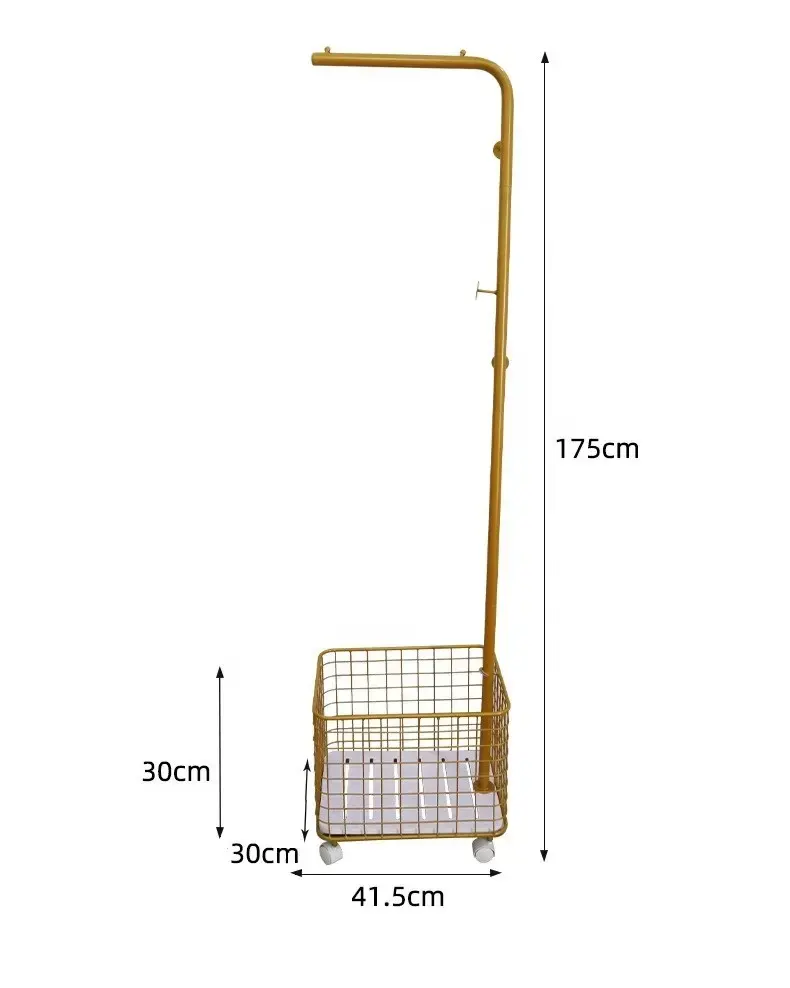 High quality Clothes rack floor bedroom rock plate hanging bag rack single pole vertical storage rack