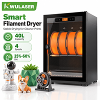Boîte de rangement pour filament d'imprimante 3D avec déshumidificateur semi-conducteur, système de roulement indépendant, trous d'alimentation directe PLA PETG ABS TPU Nylon