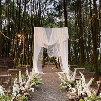 Chemin de table floral personnalisé pour mariage, en gros, avec Calla Lily et Hortensia artificiels, pour la décoration de la cérémonie, de l'allée et de la scène