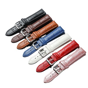 Bracelets de montre en cuir de veau de 12, 14, <span class=keywords><strong>16</strong></span>, 18, 20, 22, 24 mm avec plusieurs couleurs disponibles en stock, prix bas, motifs d'alligator - Product Image 1