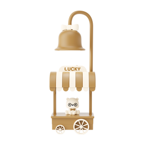 Lámpara de escritorio de oso recargable con USB, LED, carrito, con luz nocturna, ABS, para estudiantes, dormitorio - Product Image 6