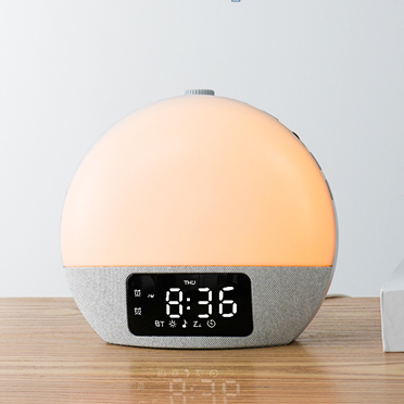Portable Smart Health Sound White Noise Machine Wake Light Lamp Sunrise Alarm Clock for Baby Kid's Night Sleeping for Home Use