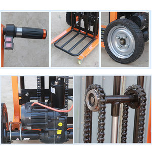 Camión de mano portátil elevador eléctrico, transporte de almacén, pequeño camión de mano hidráulico, carro de PLATAFORMA ELÉCTRICA - Product Image 6