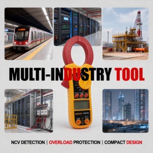 Multimètre numérique à <span class=keywords><strong>pince</strong></span> multifonction VC6018G, avec mesure automatique de la tension, de l'intensité, de la capacité et de la résistance - Product Image 1