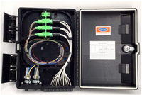 Home 3G 4G WiFi FTTH Indoor/Outdoor ABS Material Customizable Color 16-Port Fiber Optic Termination & Distribution Box