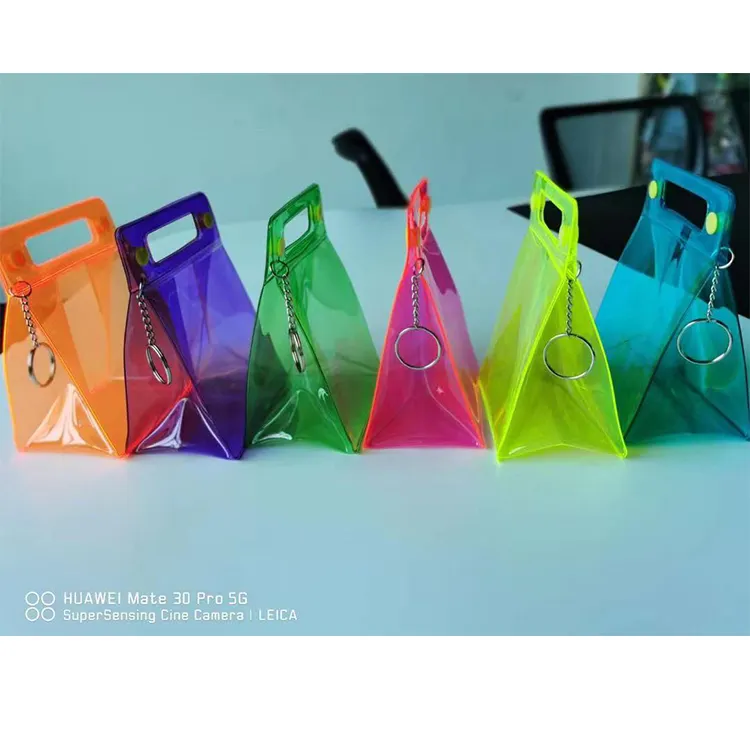 Custom Personalized Waterproof Glitter Hot sales customized logo transparent PVC fashionable cosmetic bag
