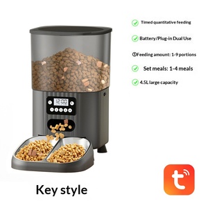 Distributore Automatico di Cibo per Animali Domestici, Dispenser Intelligente per Cani e Gatti con Controllo Remoto WIFI, Capacità 4.5L, Alimentazione Lenta Temporizzata - Product Image 4