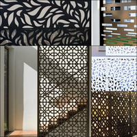 Panneau de séparation moderne en métal estampé, décoratif, découpé au laser, résistant aux intempéries, pour clôture de jardin extérieur, patio et balcon