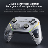 Manette de Jeu Sans Fil Ajazz GP100 avec Boutons Programmables, Moteur à Vibration Personnalisable et Capteur Gyroscopique pour PC et Ordinateur Portable (Gamer)