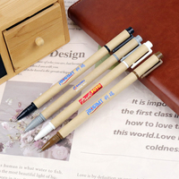 Bolígrafo Ecológico de Papel con Tinta de Gel (Negro/Azul) Punta de 1.0 mm, Opción de Logotipo Personalizado para Uso en Oficina y Escuela - Marca TJ