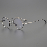Lunettes de mode unisexe légères de luxe à petite monture en titane, pour ordinateur, lecture, étudiants, filles, avec décoration diamant