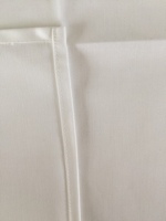 Serviettes de table en satin 100% coton avec bordure en satin pour hôtel