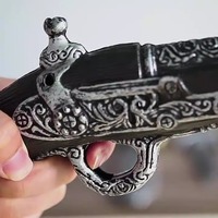 Alat Peraga Prank Gergaji Mesin Bergaya Revolver Halloween yang Menyeramkan, Senjata Cosplay Halloween, Dekorasi Pesta Halloween, Alat Peraga Senjata Kapak Berdarah Halloween