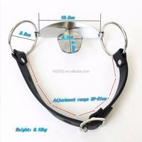 Bâillon en acier inoxydable et cuir à bouche ouverte, fouet pour la langue, accessoires de bondage BDSM, vêtements fétichistes, jeux pour adultes, jouets sexuels pour femmes et hommes