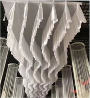 Installation artistique éolienne : Rideau transparent arc-en-ciel en tissu suspendu, décoration pour événements extérieurs, toile de fond pour mariages et fêtes, style ROMANTIQUE pour plafond
