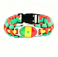 Bracelet en paracorde personnalisé avec drapeau écossais, bracelet de survie tissé à la main pour les matchs de football et souvenir de voyage
