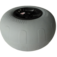Roue pneumatique pleine Hanak de 12 pouces, neuve ou d'occasion, en polyuréthane PVC, pour chariot de plage, roues de remplacement souples pour sable