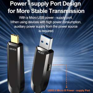 Bán buôn A154 USB3.1-A để Loại-C cáp sợi quang 10Gbps truyền HD kết nối dữ liệu Cáp USB cho hệ thống hội nghị - Product Image 2