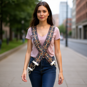 Sangle en toile de 5 cm, sangle ronde pour sac blanc - Product Image 2