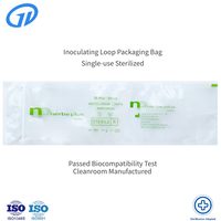 Pochette d'emballage pour boucles d'inoculation, stérilisable par gamma EO, antistatique, résistante aux dommages, étanche à l'humidité, imprimée UDI, haute transparence