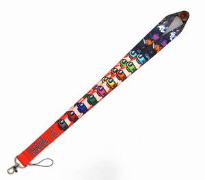 Customizable Nylon Fabric Lanyard with Dog Hook & ID Card Holder-Washable