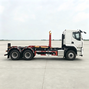 High Quality 6*4 Hook Arm Garbage Truck Dongfeng Liuzhou Chassis Hook lift Container Truck for Waste <b>Bin</b> Transfer - Product Image 4