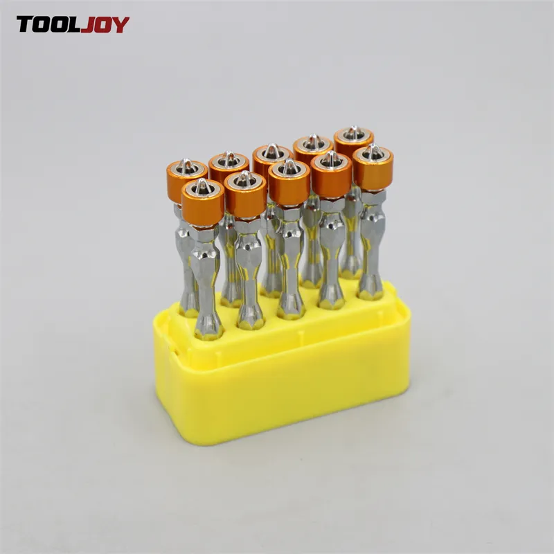 TOOLJOY Orange Magnetic Nut Sleeve Double ended Screwdriver Set Magnetic Bits