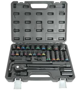 Auto Steel 31Pcs 1/2 Inch Color Circle Impact <b>Socket</b> Set Professional Kit - Product Image 2